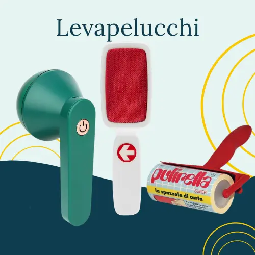 3 tipologie di levapelucchi disponibili in lavanderia